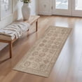 thumbnail image 5 of Washable Kitchen Runner Rug 2x5 ft, Modern Vintage Soft Low Profile Non Slip Rug with PVC Backing, Farmhouse Vintage Carpet for Kitchen Sink, Hallway, Laundry Room, Brown, 5 of 6