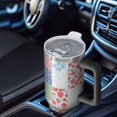 thumbnail image 6 of 40oz Pioneer Flower Floral Print Pattern Insulated Tumbler with Handle, BPA-Free Leak Proof Lid and Straws, Double Wall Vacuum, Hot 12h/Cold 34h, 6 of 6