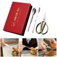 thumbnail image 1 of WREESH 3Pcs Seafood Tools Crab Crackers Nut Forks Set Opener Shellfish Lobster, 1 of 1