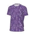 thumbnail image 6 of Wukai Lavender Flowers Print Men's Short-Sleeved Mesh T-Shirt,Quick-Dry Short Sleeve Workout T-Shirt-Small, 6 of 8