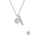 thumbnail image 2 of Delight Jewelry Stainless Steel Disc Silvertone Always My Sister Bar Charm Necklace, 23", 2 of 4
