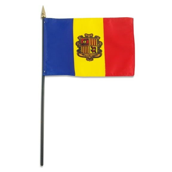 Andorra flag 4 x 6 inch