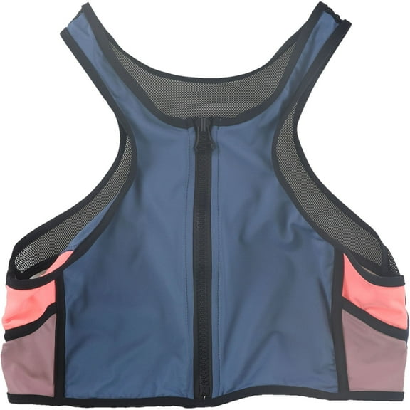 Tavik Womens Banks Racer Back Bikini Swim Top, Blue, Small