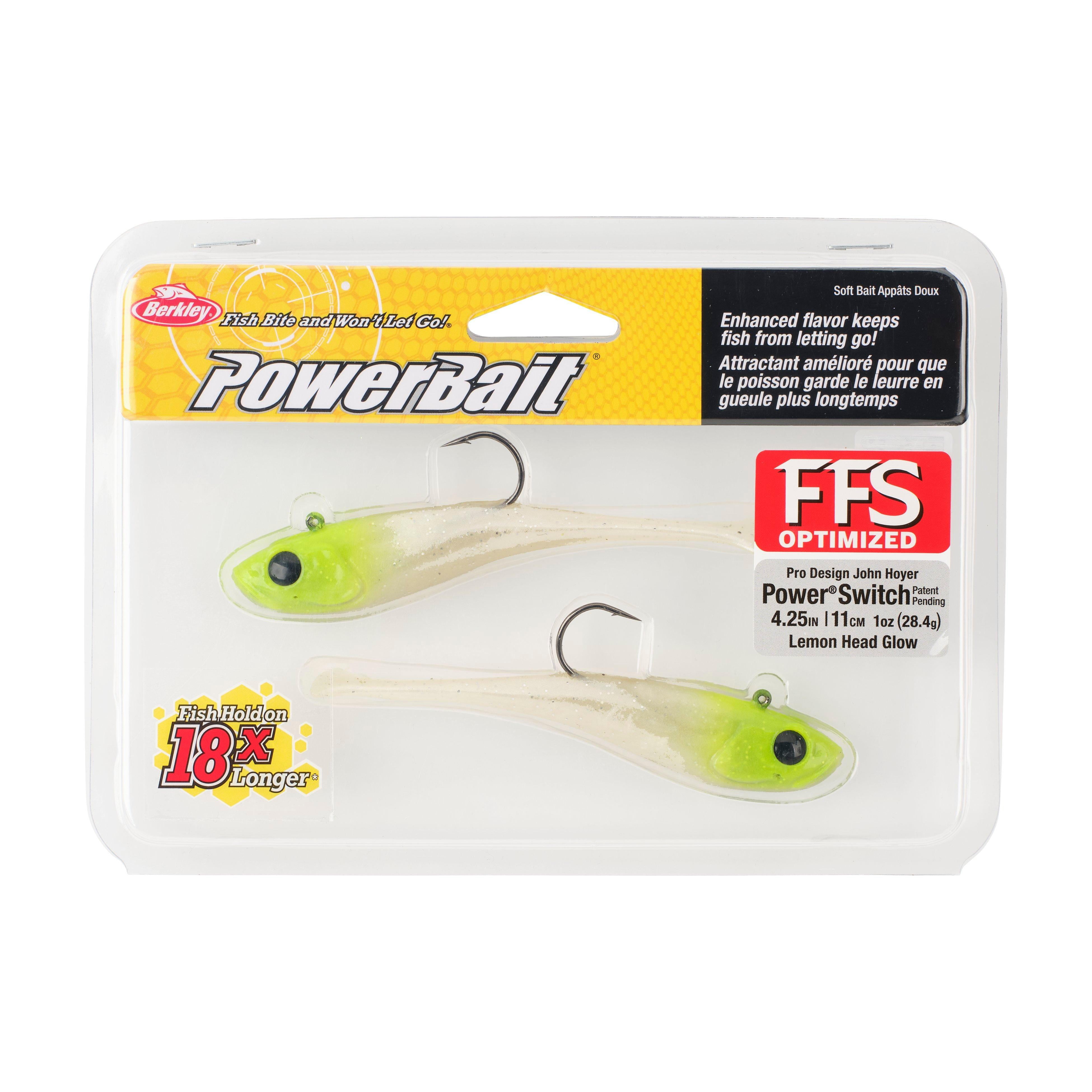 Berkley PowerBait® Power® Switch, 4.25 in, Lemon Head Glow