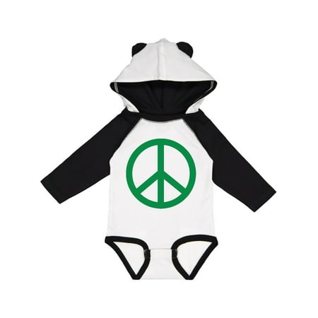 

Inktastic Green Symbol Peace Sign Gift Baby Boy or Baby Girl Long Sleeve Bodysuit