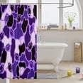 thumbnail image 3 of Manfei Farmhouse Camo Rugby Shower Curtain 72Wx72L, Vintage Abstract Shower Curtain 72Wx72L, Lavender, 3 of 5