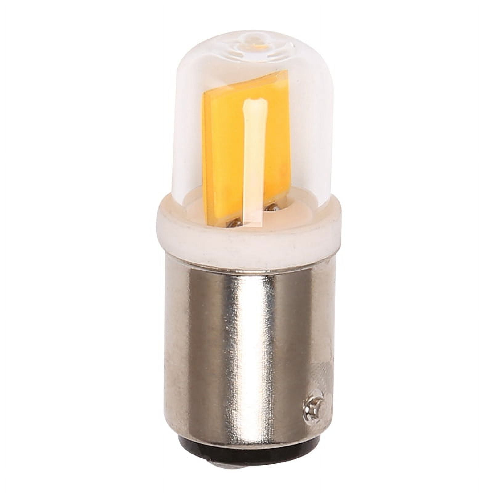 BA15D Led Light Bulb 3W 110V 220V AC Non-Dimming 300 Lumens COB 1511 Lamp White Warm For Chandelier Sewing Machine(Warm White)