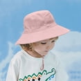 thumbnail image 4 of Gibobby Baby Sun Hat UPF 50+ Sun Protective Toddler Bucket Hat Cartoon Print Wide Brim Summer Outdoor Play Beach Hat for Boys Girls 12-18 Months 1T 2T 3T 4T 5T 6T(M,Pink), 4 of 4