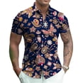 thumbnail image 5 of Camisas florales para hombre, nuevas camisas casuales de verano con estampado 3D, camisas playeras hawaianas, camisas de manga corta con solapa, blusas de calle, ropa para hombres y mujeres, 5 of 5