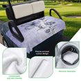 thumbnail image 5 of Golf Cart Seat Covers for 2 Seater,Purple Floral Microfiber Cart Seat Towel Blanket,Vintage Botanical Gradient Pastel Painting Absorbent NonSlip Bench Seats Protector for Golf Course 51"x31", 5 of 9