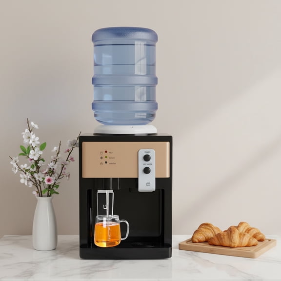 Top-Loading Water Dispenser, 3 Temperature Settings Hot Cold Warm Water Machine, 304 Stainless Steel Portable Dispenser for Home Office Dorm Camping