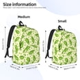thumbnail image 2 of Balery Green Peas Mochila Clásica Impresa Básica para Viaje, Mochila Escolar Resistente al Agua, Mochila de Lona con Correas Ajustables-Small, 2 of 5