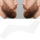 thumbnail image 5 of Pelucas De Pelo Sintético, Plantilla Moldeadora De Barba De Plástico Blanco Curvado Para Salón Para El Hogar Para Viajes ANGGREK IF1413, 5 of 8