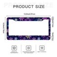 thumbnail image 6 of Colorful Snowflakes License Plate Frames for Women Men Car Plate Holder Cover Metal Tag Aluminum Car Accessories Front Rear Plate Decor, 6 of 6