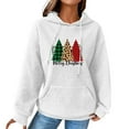 thumbnail image 1 of WEAIXIMIUNG Chandails en Molleton pour Femmes Sans Capuche avec Graphiques Imprimé Arbre de Noël Décontracté, 1 of 4