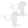 thumbnail image 1 of 2 Pcs Support de Tringle de Placard Sans Perçage Supports de Tringle à Rideaux Réglables Sans Clou, 1 of 8