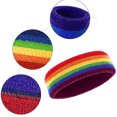 thumbnail image 3 of Rainbow Headband for Men's and Women's Sports Running Fitness - Cotton Sweat-Absorbing, 3 of 5