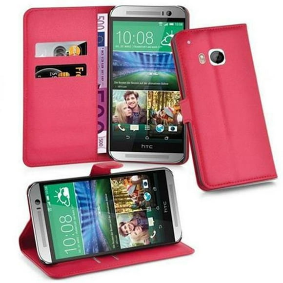 Cadorabo Cas pour HTC une Couverture M9 - Book Case avec Fermeture Magnétique, Fonction Stand, et Fente pour Carte