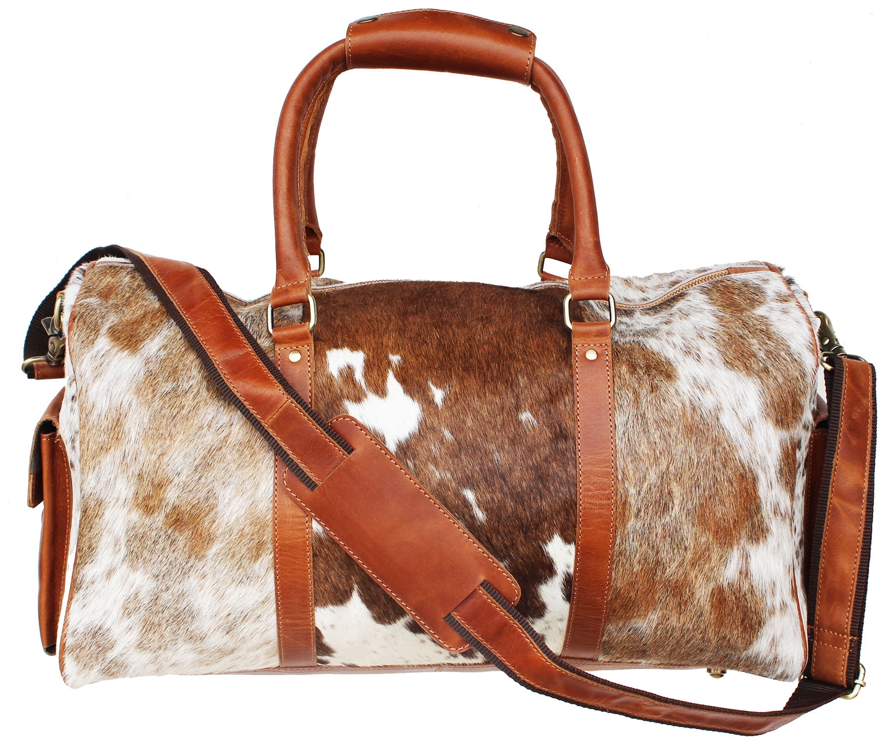 Challenger Hair-On Cow Print Weekender 