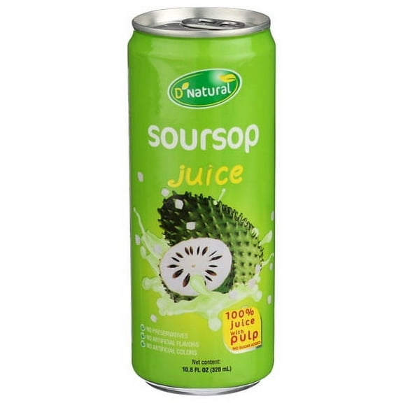 Pack of 12 DNATURAL Soursop Juice 10.8 fl oz