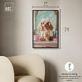 thumbnail image 5 of Cute Doxxie at the Vanity Canvas Cute Pets Art Prints by Art Remedy, Black Frame, 16 x 24, 5 of 7