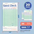 thumbnail image 2 of Chequeras Guest Check-Books para servidores FMP Brands, paquete de 20 (1000 hojas), 2 of 8