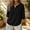 A1_Black, variant on Women's Lightweight Gauze V Neck 3/4 Sleeve Blouse Loose Fit Casual Summer Tunic Top Plus Size Cotton Linen Tshirts Comfy 2026 Summer Gauze Shirts Dressy Casual Work Office Blouses Black L