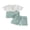 Green, variant on BemeyourBBs Toddler Baby Boy Little Brother Outfit Infant Baby Boys Summer Clothes Casual Lil Bro Letter Embroidered Waffled Short Sleeve Shirt Tops and Pockets Shorts 2 Pcs Set