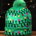 thumbnail image 4 of Inteprter Sombrero de Navidad LED que brilla intensamente Papá Noel * Gorras Fiesta Muñeco de nieve Gorro Tocado Sombreros de punto Sombreros de Navidad Kits de decoración para fiestas Nieve Inteprter HA068331-03, 4 of 6