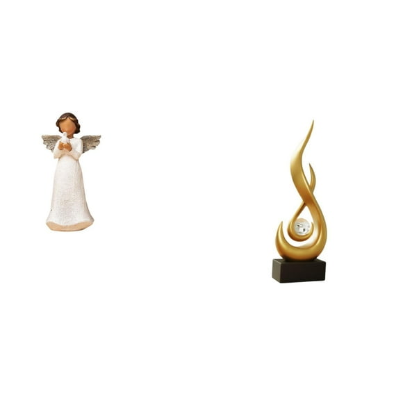 Figura De Resina Con Forma De Querubín En Forma De Llama, Escultura Artística Moderna, Adorno De Escritorio Para Interior, Regalo Decorativo Para Sala De Estar, Armario, Pasillos, Navidad.
