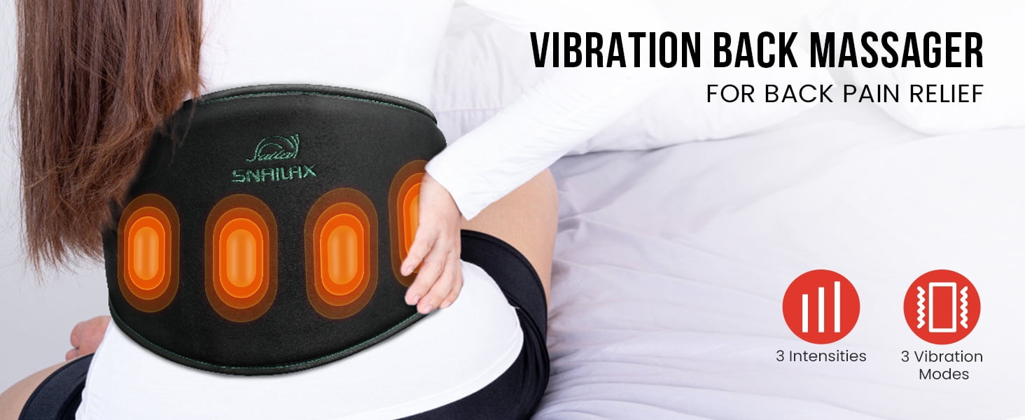 Snailax Vibration Massage Belt for Back Pain Relief with Heat--SL-606