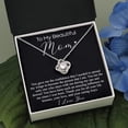 thumbnail image 3 of Love Knot Necklace Personalized Christmas Day Gifts for mom from Daughter, Gift for Mom, Necklace for Mom, Jewelry from Daughter to mother, Special Gifts, 3 of 4