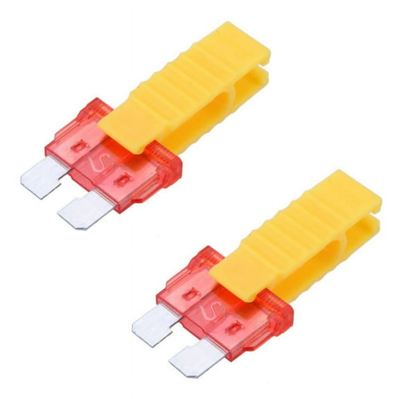 2X Car Automobile Fuse Puller Extraction Tools for (Yellow)