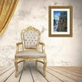 thumbnail image 3 of Bell, Bill 22x32 Gold Ornate Wood Framed with Double Matting Museum Art Print Titled - Gargoyles Twilight, 3 of 4
