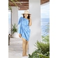 thumbnail image 3 of HAPPY BAY Women's Beachwear Cover-up Swimwear Sarong Pareo Summer Bikinis Pareos Coverups Vacation Long Beach Cover up Wraps One Size Cobalt, Flower, 3 of 4