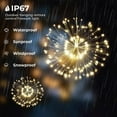 thumbnail image 5 of Aonesy Firework Hanging Lights, 8 Modes Dimmable String Fairy Lights with Remote Control 4 Packs Starburst Lights for Christmas, Warmwhite, 5 of 9
