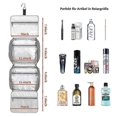 thumbnail image 5 of Hanging toiletry bag, large travel toiletry bag, women's waterproof cosmetic bag, make-up organizer with 4 compartments and 1 sturdy hook for women, 5 of 5