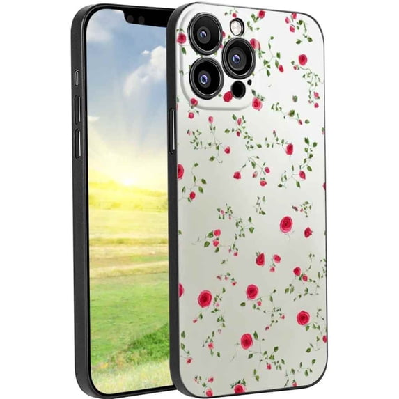 Compatible with iPhone 13 Pro Max Phone Case, Roses-9 Case Men Women, Flexible Silicone Shockproof Case for iPhone 13 Pro Max
