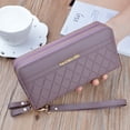 thumbnail image 2 of Cartera larga para mujer, monederos para mujer, monedero con borlas, tarjetero, carteras con doble cremallera, bolso de mano de cuero Pu, bolso de dinero de lujo para teléfono Tan Jianjun unisex, 2 of 2