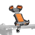 thumbnail image 1 of ODIER PB09PLUS-AD Bike Phone Mount, Black Handlebar-Mounted with 360° Rotation, One-Click Auto Lock & Shock Absorption for Motorcycle, Electric Bike & Bicycle - Sturdy ABS Construction, Anti-Slip, 1 of 7