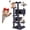 Black, variant on QUIOCOZY 54 Inch Cat Tree Tower - Beige, Multi-Level with Scratching Post & Condo, Detachable Pet Activity Center