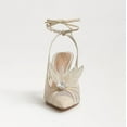 thumbnail image 4 of Sam Edelman Women's Aura Lace Up Stiletto Heel Ivory Tulle 9M, 4 of 5