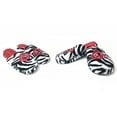 thumbnail image 4 of Betty Boop Ultra-Soft Adult Women Plush Pinup Scuffs Cozy Non-Skid Slippers (Size Small, Zebra Black/White), 4 of 4