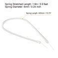 thumbnail image 2 of Unique Bargains 16' Plastique Rétractable Ressort Sangle Porte-Clés Cordon de Stylet, Effacer 5 Pack, 2 of 5