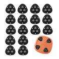 thumbnail image 3 of Self Adhesive Mini Caster Wheels Paste Universal Wheel 360° Rotation Sticky Swivel Pulley for Bins Wheels 16 PCS, Black, 3 of 8