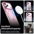 thumbnail image 4 of Allytechgroup for Apple iPhone 15 Pro Protective Case, [Compatible with Magsafe] Magnetic Back Cover PC+TPU Anti-Scratch Shock-Absorbent Anti-Fingerprint Matte Lightweight Non-Slip, Rose, 4 of 7