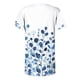 thumbnail image 5 of TaTaai Women's Casual Printed Top, Breathable Cotton, Relaxed Fit, Short Sleeve V-Neck, Button Ruching Detail, Pullover, Daily Holiday Outings Spring Summer Solid Hues Gift, 5 of 5