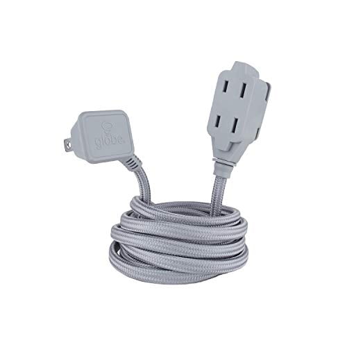 Globe Electric 22890 Designer Series 9-ft Fabric Extension Cord, 3 ...
