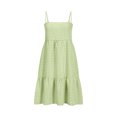 thumbnail image 4 of Vestido de Camisa Cuadrada para las Mujeres A-Línea Correas de Hombro Mini con Borde de Volantes, Vestido de Bolsillo Lateral Casual para Primavera Verano Otoño Diario Y Fiesta, 4 of 8