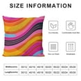 thumbnail image 5 of Nawypu  Retro 70s Pink and Orange Swirls Waves Abstract Pattern Pillow Covers Decorative Throw Pillowcase Square Couch Cushion Cover for Home Decor Sofa Living Room Bed Car Sofa, 5 of 5